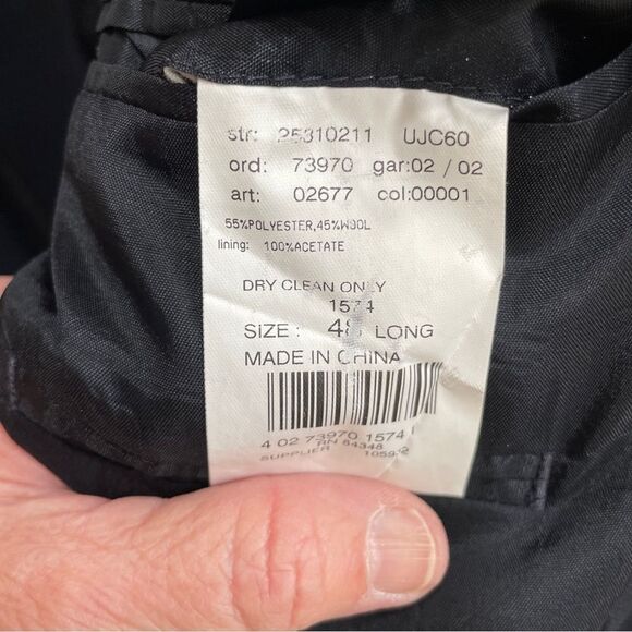 STAFFORD WOOL BLEND BLAZER IN NAVY BLUE - Picture 10 of 10